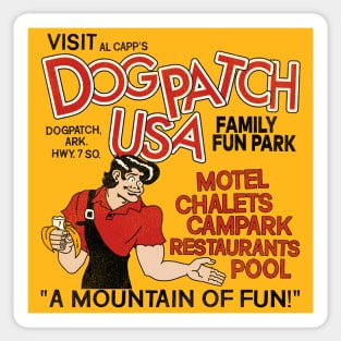 Visit Dogpatch USA Defunct Amusement Park Sticker